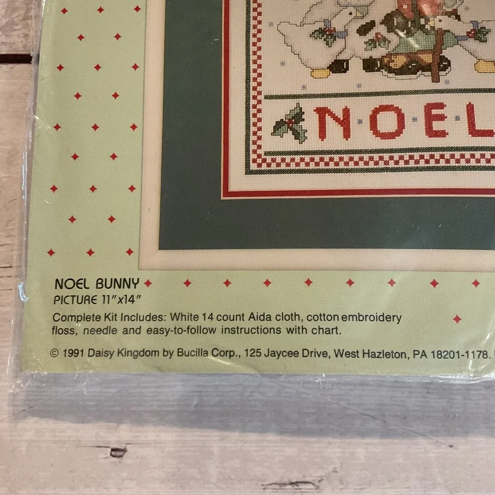 Daisy Kingdom Noel‎ Bunny Counted Cross Stitch Kit #82884 Christmas Sealed